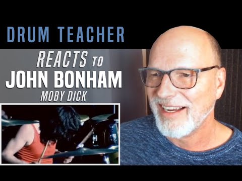 Drum Teacher Reacts to John Bonham - Moby Dick