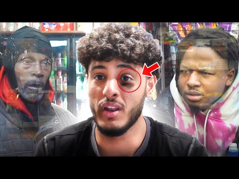 Customers in the Hood React to my Black eye (Part 3) | Nick came back