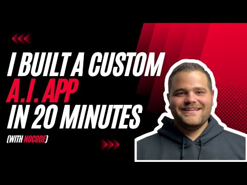 I built a ChatGPT app in 20 minutes with NoCode