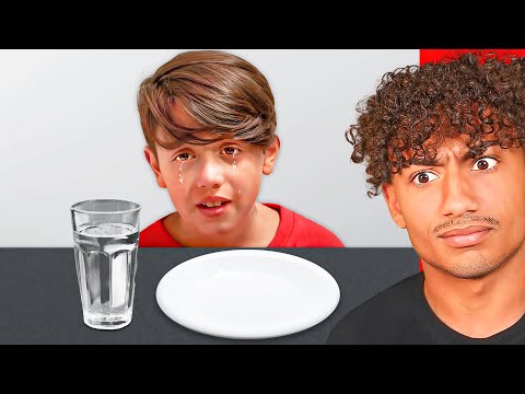 POOR KID ONLY EATS WATER!!