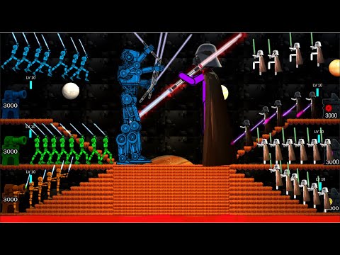 Stickman 3v3 Space war ~ Who will reign over the cosmos?