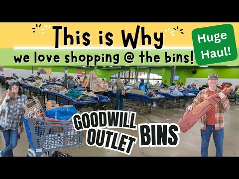 GOODWILL OUTLET BINS: We did GREAT @ the Bins & Why we LOVE Shopping Bins - Thrift with Me & Pat