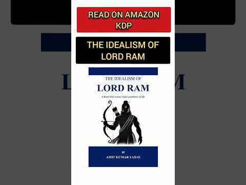 The Idealism of Lord Ram 🙏🙏🙏 available on Amazon KDP #kdp #shorts #amazonkdp