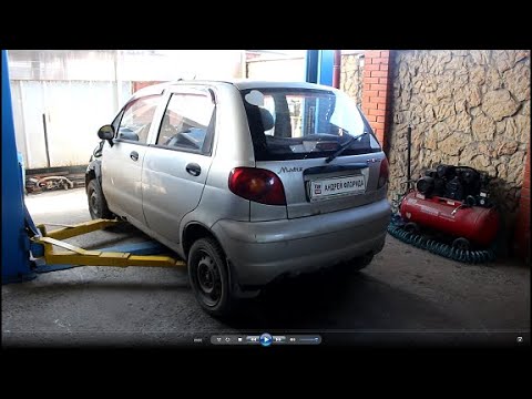 Замена левого привода нижнего рычага и рулевой тяги на Daewoo Matiz Дэу Матиз 0,8 2007 года