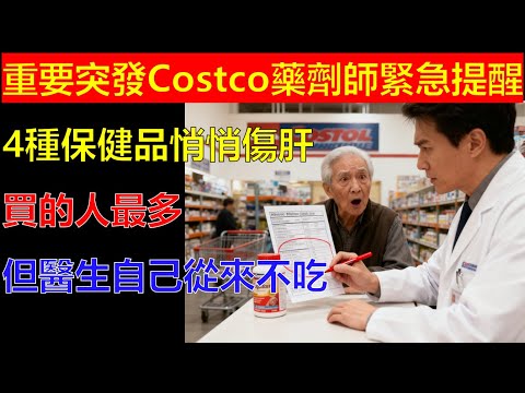 Costco藥劑師緊急提醒！這4種保健品正在悄悄傷肝！買的人最多，但醫生自己從來不吃！#生活經驗 #生活小技巧 #生活小妙招 #出行