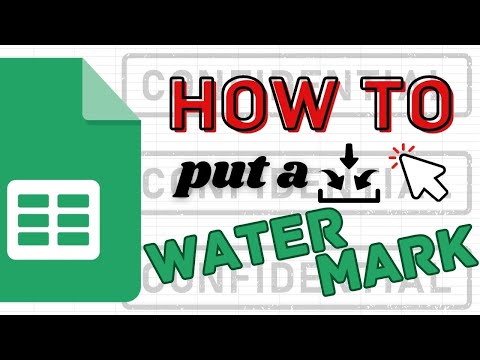 How to Put a Watermark in Google Sheets (With Canva)