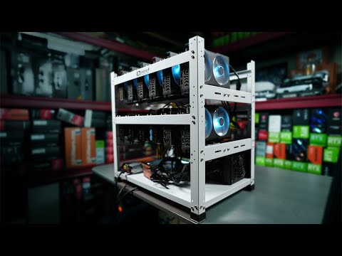 Old-School 12 GPU Mining Rig Build