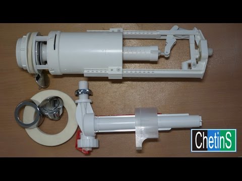 Adjustment of Alca plast fittings on the toilet