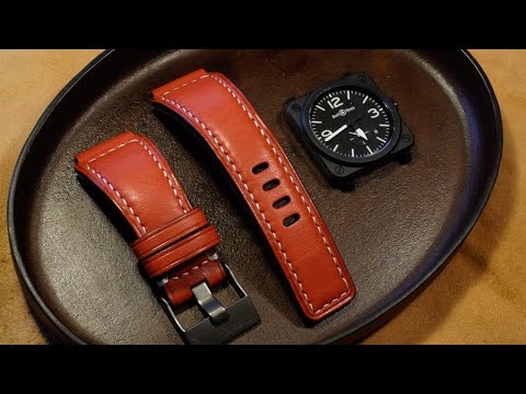 How to custom-make a watch strap at a leather workshop.