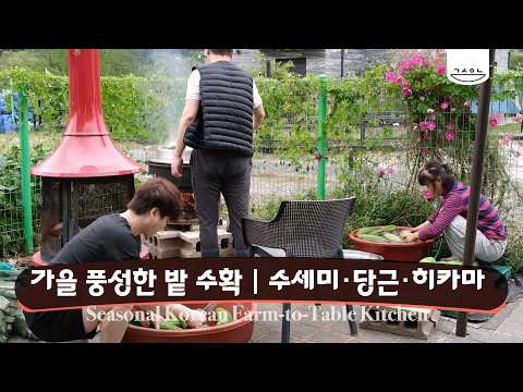추석엔 역시 고기! 가족이 모인 농막의 하루｜히카마·수세미·부추수제비까지 풍성한 추석 제철밥상