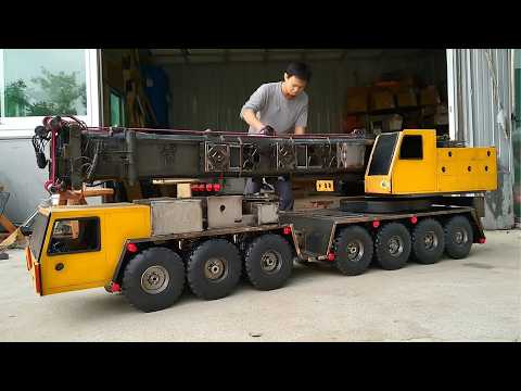 Man Builds Hydraulic RC Crane at Scale | Start to Finish by @Rc action homemade