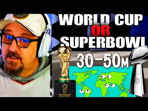 World Cup vs Super Bowl - The SHOCKING Viewer Numbers! (American Reacts)