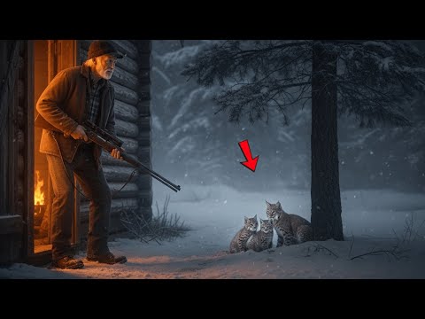A Shivering Bobcat and Her Cubs Found Shelter—The Ending Will Melt Your Heart