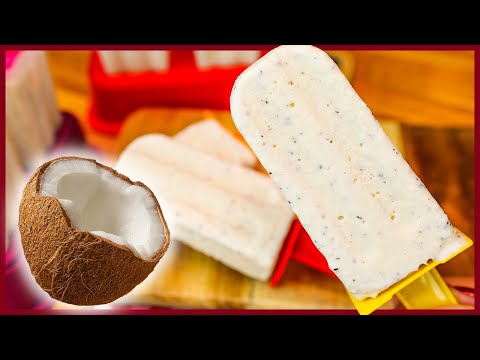 SUPER CREMOSÃO!! O MELHOR PICOLÉ CASEIRO DE COCO - Receitas de Pai