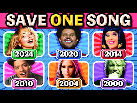 SAVE 1 SONG PER YEAR 🎶 2000 - 2024 🤩 (6 Songs Each Year) | Music Quiz