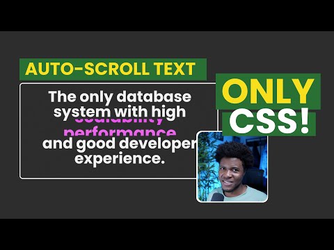 AUTO-SCROLL TEXT with just CSS 🔥