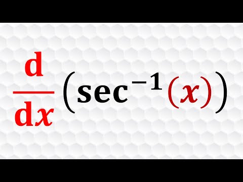 Derivative of inverse secant function