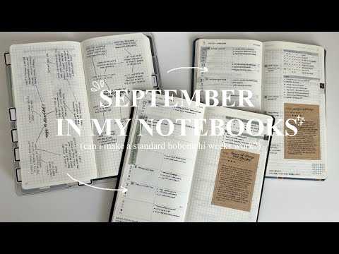 september in my notebooks | can i make a standard hobonichi weeks work?