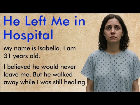 He Left Me When I Was in Hospital ✅ Emotional English Story (A1–A2 Level) ✅