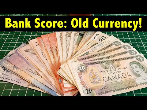 Scoring Old Paper Money from the Bank - Saved some gems from being shredded!