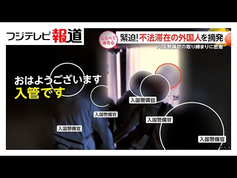夜明け前に緊迫！不法残留の外国人を摘発【しらべてみたら】（2025年5月）