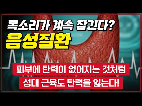 피부과 탄력을 잃고 주름이 생기는 것처럼 성대 근육도 탄력을 잃는다?! 음성질환 [ TV닥터인사이드 ] 20201123