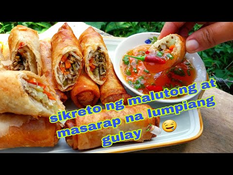 SIKRETO NG  MALUTONG AT MASARAP  NA LUMPIANG GULAY🌯😋🤤
