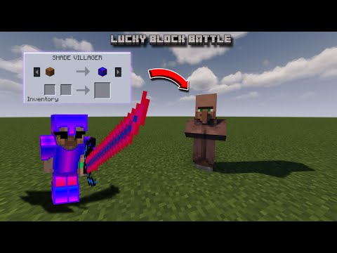 Minecraft ich Cheate Shade durch Villagern Lucky Block Battle 😮 mit @FlatCapJr
