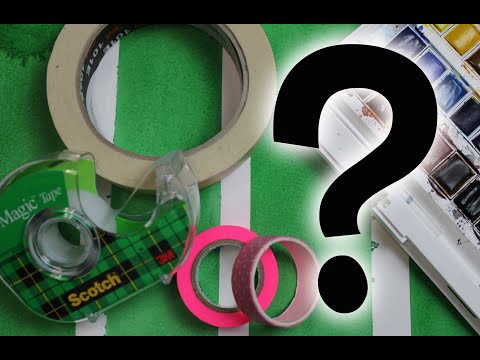 What is the BEST TAPE for WATERCOLOR PAPER ? - Full Product Test
