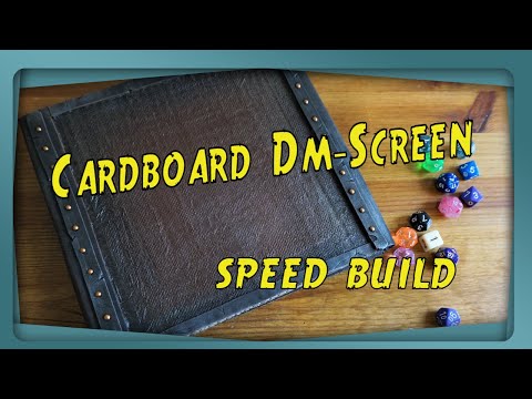 Diy Dm Screen With Cardboard and "Covid Free" materials