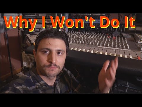 Why I Won't Record Anyone in my Home Recording Studio