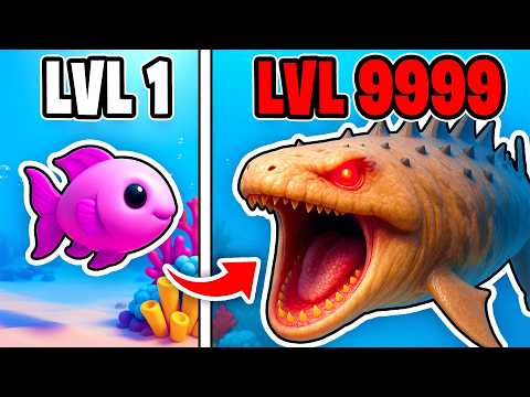 Upgrading BABY FISH to LEVIATHAN in Fish Feed and Grow