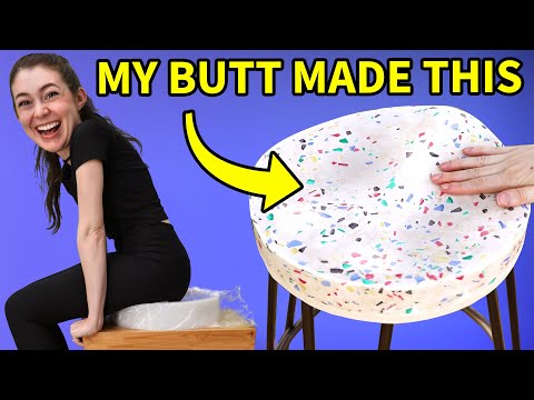 DIY stools molded to our butts