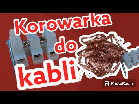 Korowarka do kabli ze złączki elektrycznej, cable stripper...