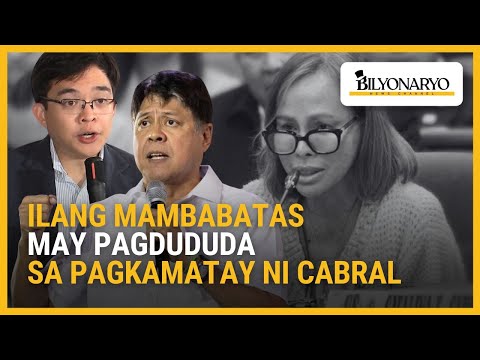 Ilang mambabatas may pagdududa sa pagkamatay ni Cabral | Agenda