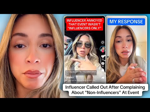 Influencer Complains After Brand Event Invites "Non-Influencers"
