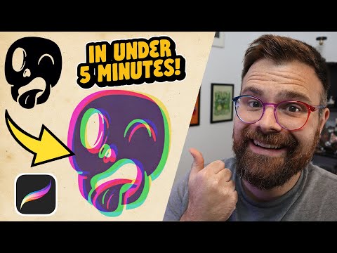 How to Get a Brain Melting Glitch Effect in Procreate