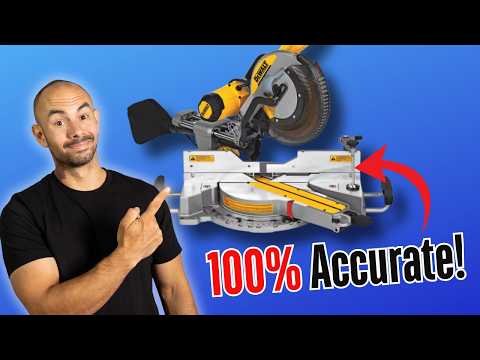 How to adjust your DeWalt Miter Saw to make PERFECT cuts. 4k