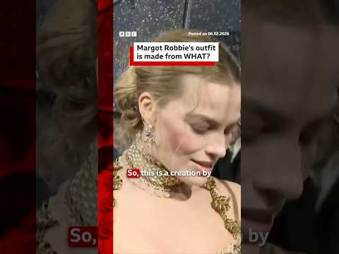 Margot Robbie's outfit is made from WHAT? #WutheringHeights #Cathy #MargotRobbie #Fashion #BBCNews
