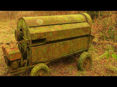Restoration Old And Discarded The Thrasher Combine // Restore Old Abandoned Rice Threshing Machine