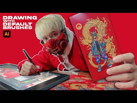 Creating Chinese Angpao Artwork using Default Brushes in Adobe Illustrator