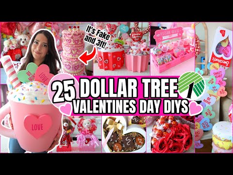 25 Dollar Tree VALENTINES DAY DIYS 2025 💕 (clever, easy hacks you'll love)
