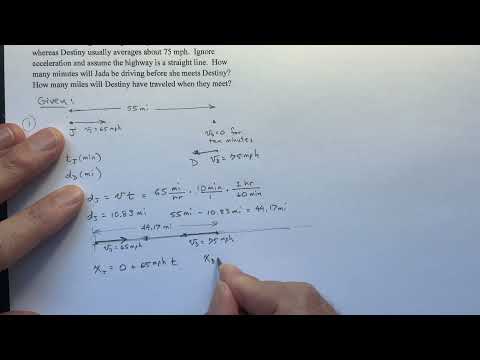 Constant Velocity and a Meeting in the Middle: A Physics Problem Solved