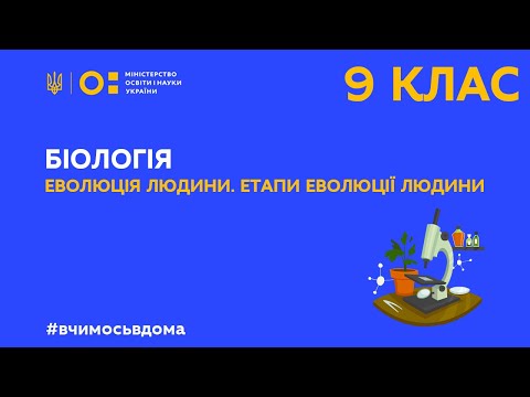 9 клас. Біологія. Еволюція людини. Етапи еволюції людини (Тиж.3:ВТ)