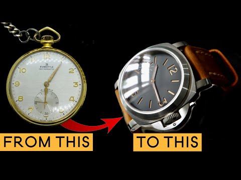 I Turned this unloved Pocket Watch Into a desirable Wristwatch - you can too - DIY asmr