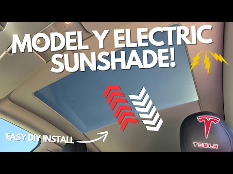 Installing an Electric Sunshade in My Tesla Model Y – Full Step-by-Step Guide!