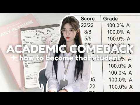 How to become ✨THAT STUDENT✨| Academic Comeback Era ⭐