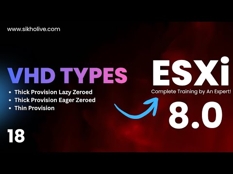 Understanding Virtual Hard Disk (VHD) Types in VMware ESXi | Step-by-Step Lab |SikhoLive
