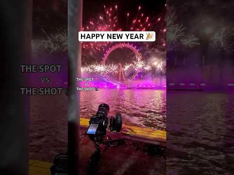 Closest camera to the London Eye for NYE fireworks in London! 🎆🇬🇧