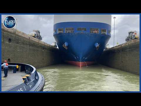 How Does the PANAMA CANAL Work When Ships Pass Through? The History of the Giant Panama Canal